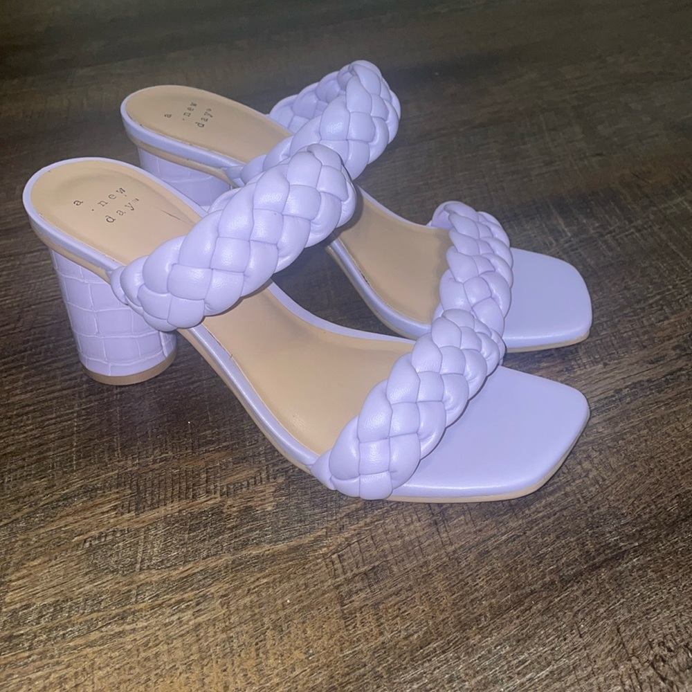 Braided strap heels